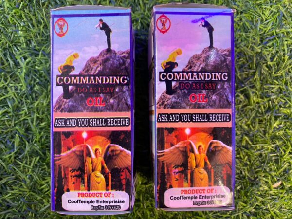 Commanding Do as I say oil