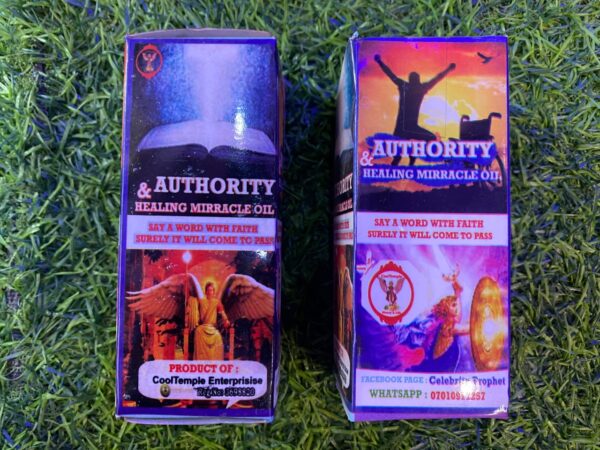 Authority & Healing Miracle oil