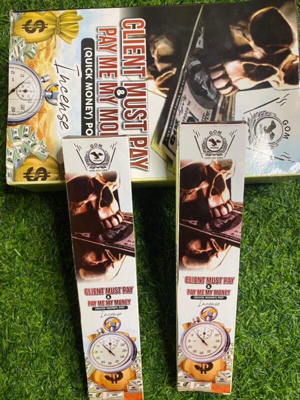 Client must pay Incense sticks