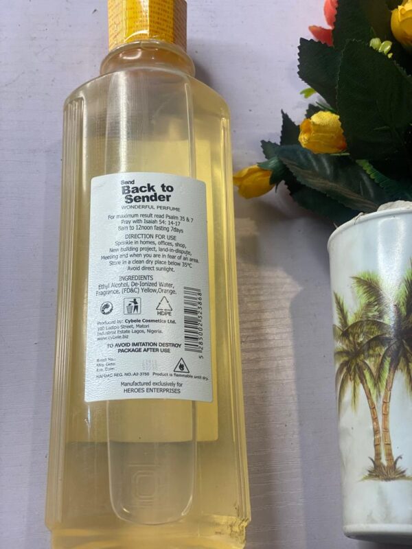 BACK TO SENDER WONDERFUL PERFUME