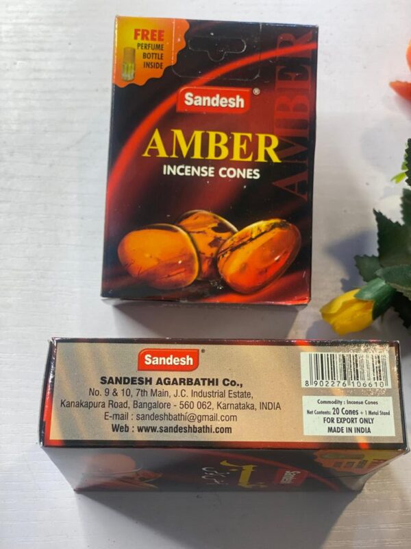 SANDESH AMBER INCENSE CONES
